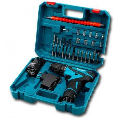 Аккумуляторный шуруповёрт 12V с набором Makita DF330 8785444 фото