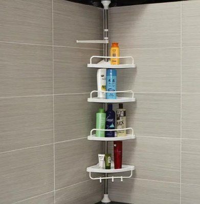 УГЛОВАЯ ПОЛКА ДЛЯ ВАННОЙ MULTI CORNER SHELF, 4 УРОВНЯ, 3,2 М 2467834 фото